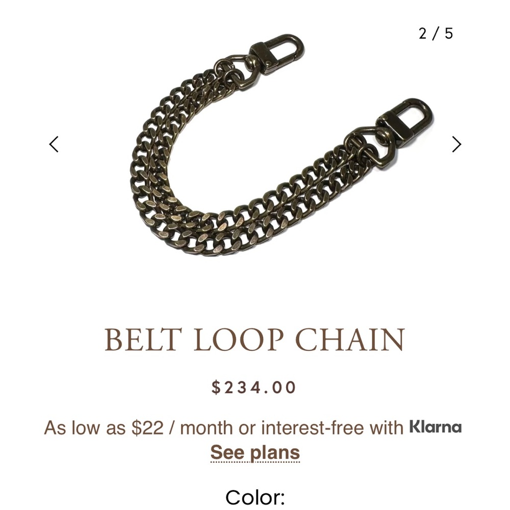 RACHEL NATHAN BELT LOOP CHAIN